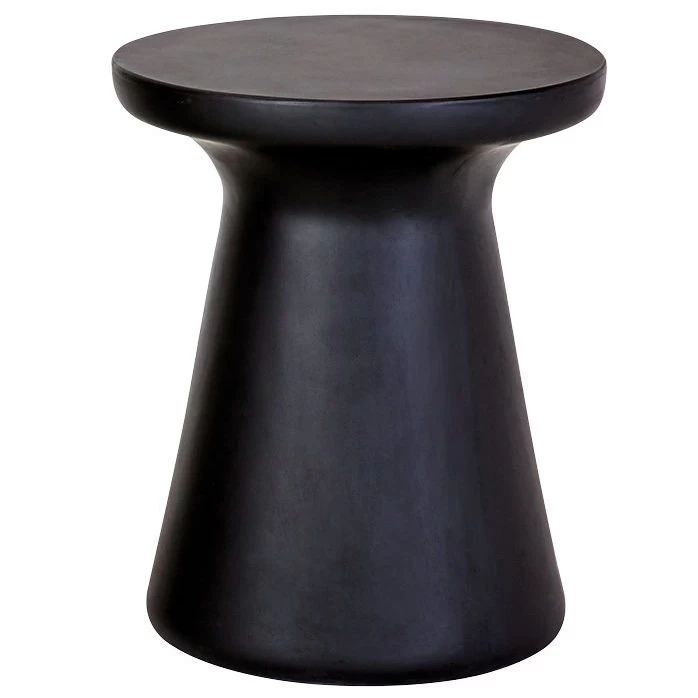 Habitat Milton 2 Seater Fibrestone Garden Bistro Set - Black - Image 5