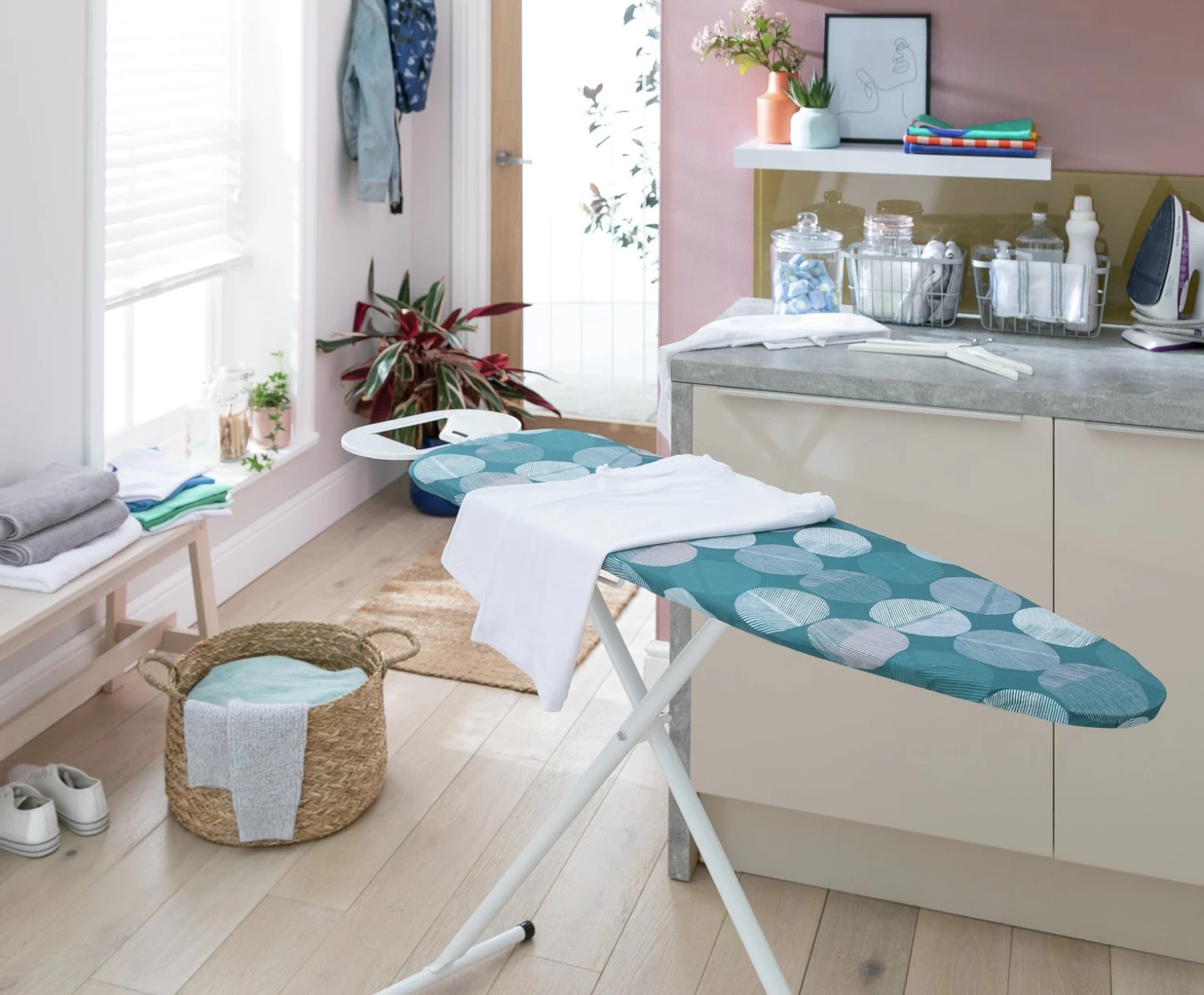 Habitat Medium 110 X 34cm Ironing Board - Skandi Spot - Image 2