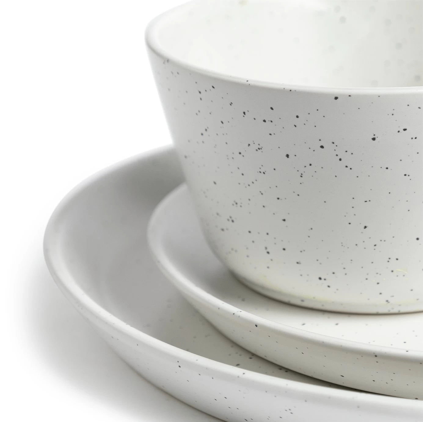 Habitat Addison 12 Piece Stoneware Dinner Set - White - Image 5