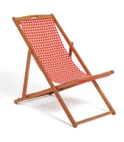 Habitat Folding Wooden Garden Deck Chair - White