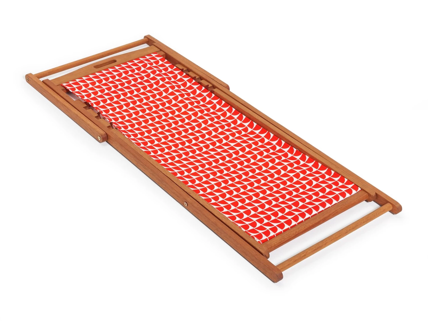 Habitat Folding Wooden Garden Deck Chair - White - Image 9