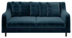 Habitat Swift Velvet 3 Seater Sofa - Blue