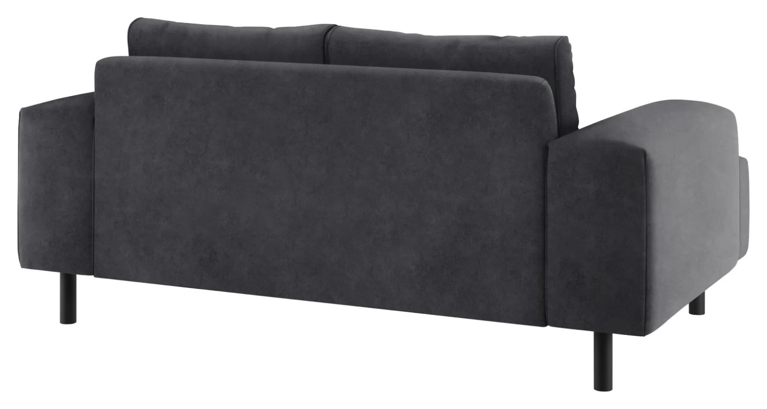 Habitat Julien Velvet 2 Seater Sofa - Grey - Image 4