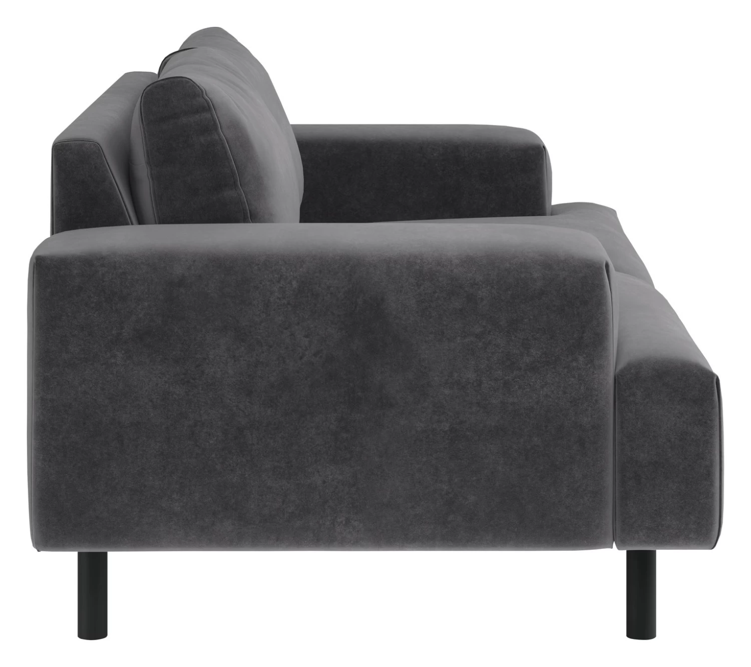 Habitat Julien Velvet 2 Seater Sofa - Grey - Image 5