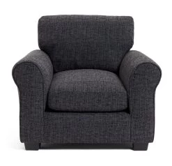 Habitat Lisbon Fabric Armchair - Charcoal