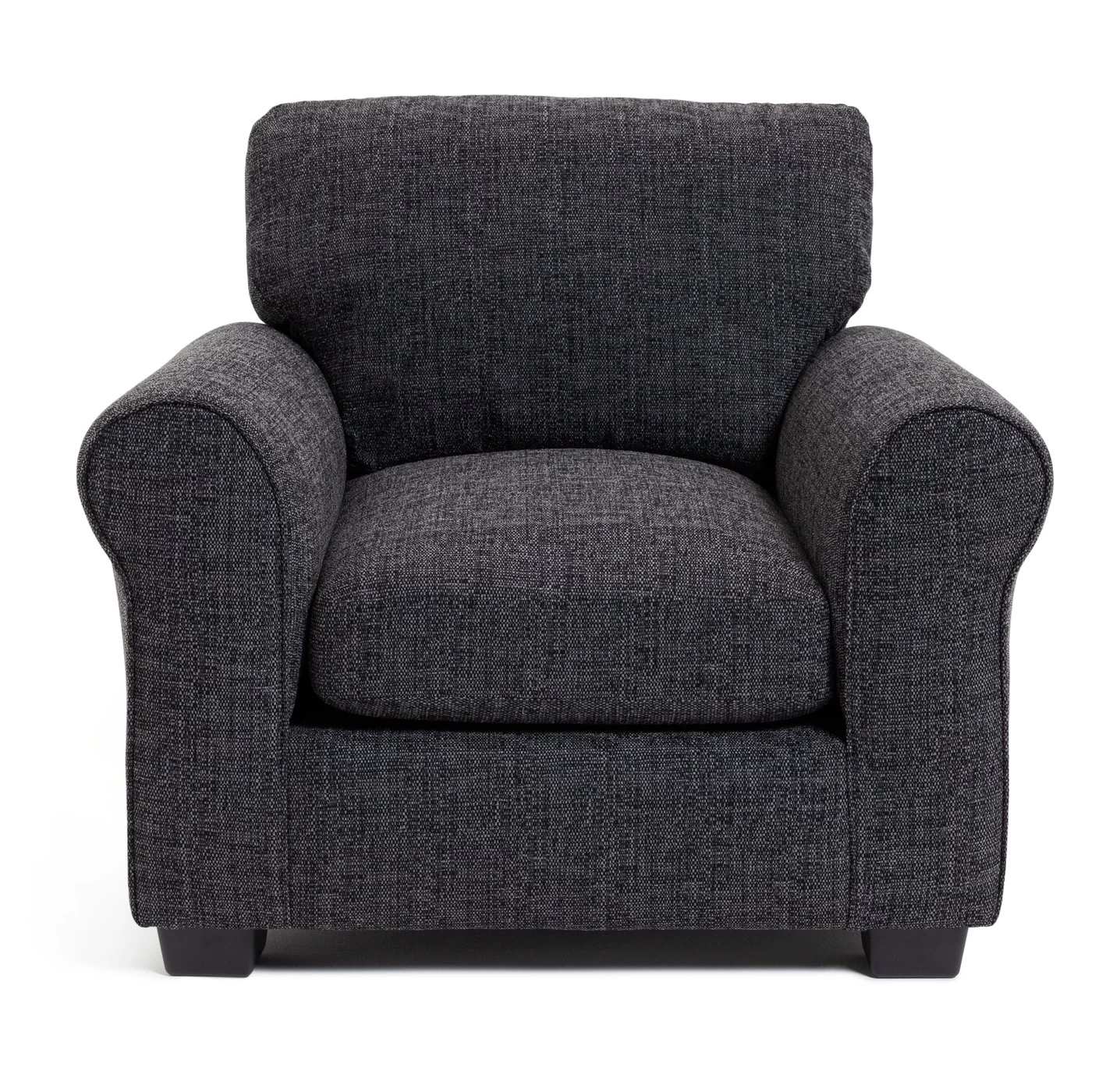 Habitat Lisbon Fabric Armchair - Charcoal