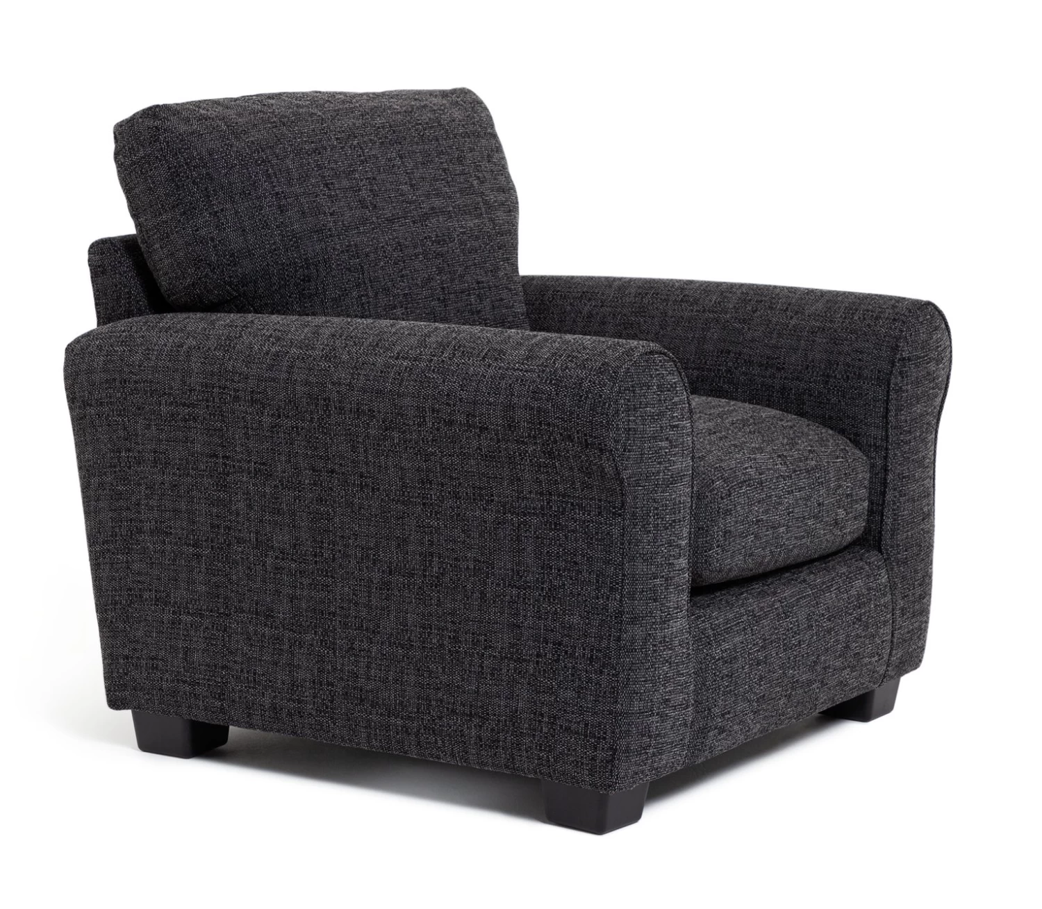 Habitat Lisbon Fabric Armchair - Charcoal - Image 8
