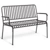 Habitat Indu 2 Seater Metal Bench - Black