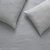 Habitat Linen Plain Mist Grey Fitted Sheet - Superking