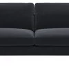 Habitat Teo Velvet 3 Seater Sofa - Charcoal