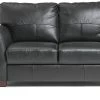 Habitat Milford Leather 2 Seater Sofa - Black