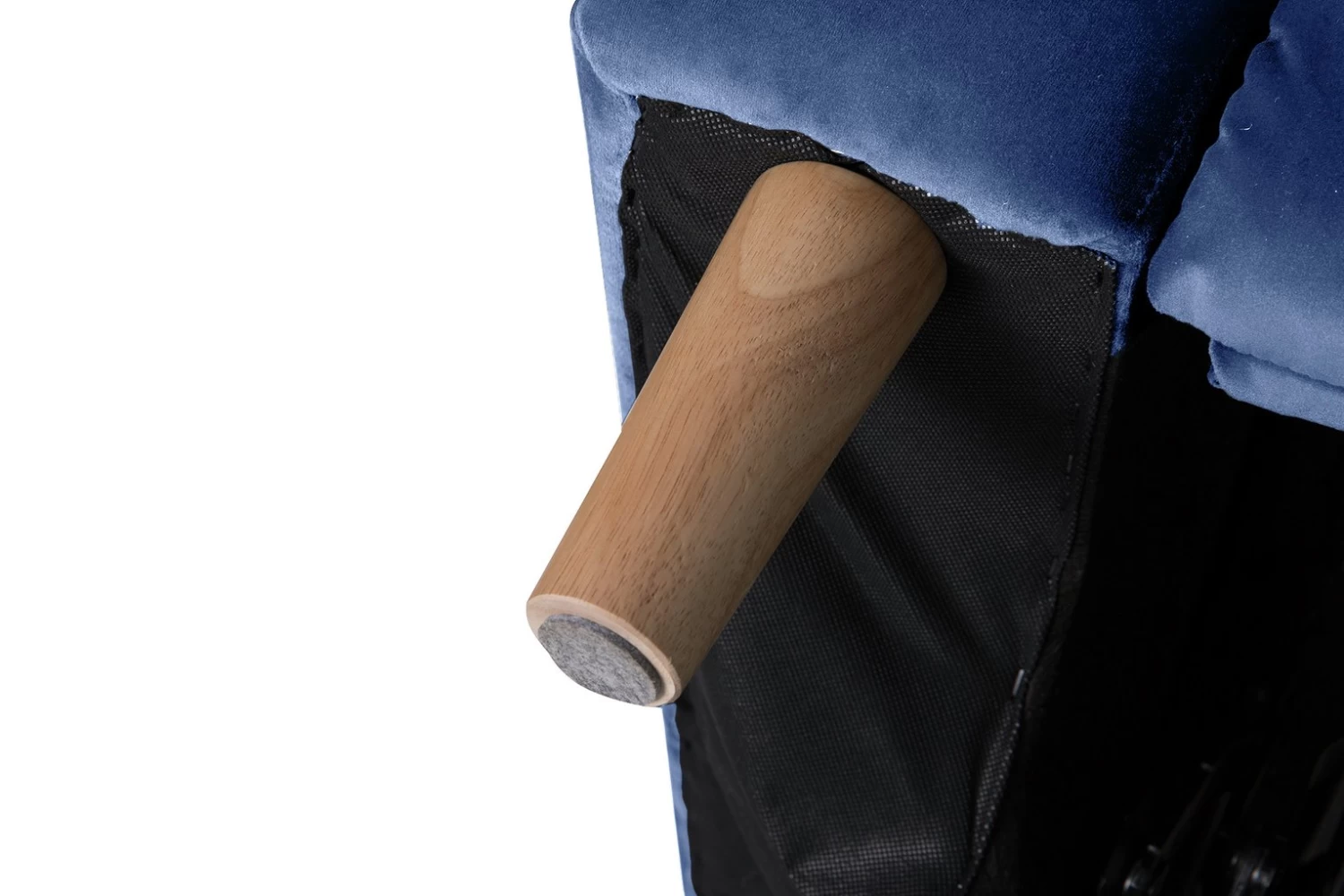 Habitat Emerson Velvet 2 Seater Recliner Sofa - Navy Blue - Image 9