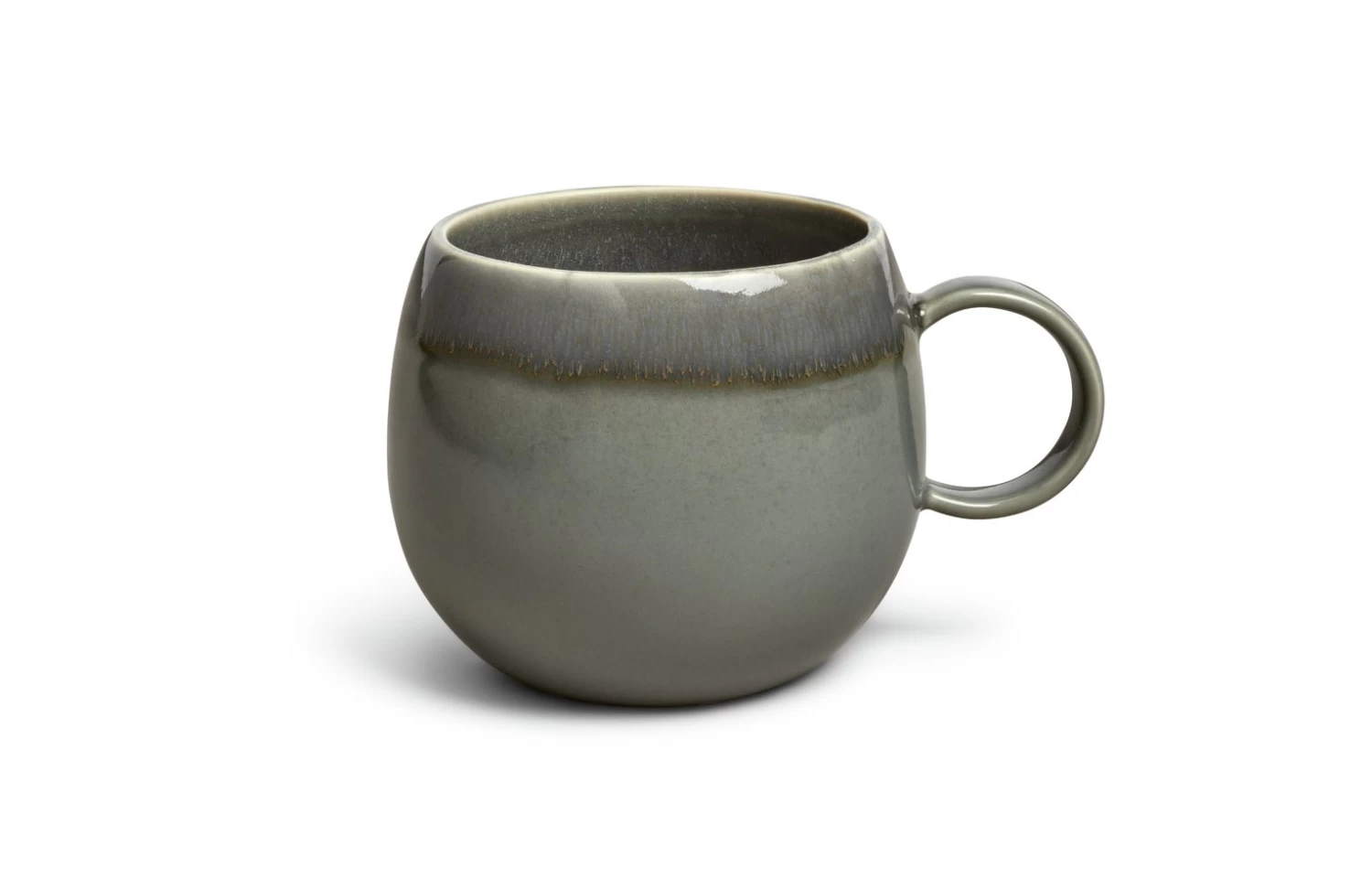 Habitat Evora Set Of 4 Stoneware Mugs - Green - Image 2