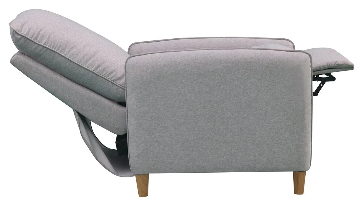Habitat Tate Manual Pushback Recliner Chair - Grey - Image 7