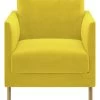 Habitat Hyde Velvet Armchair - Yellow