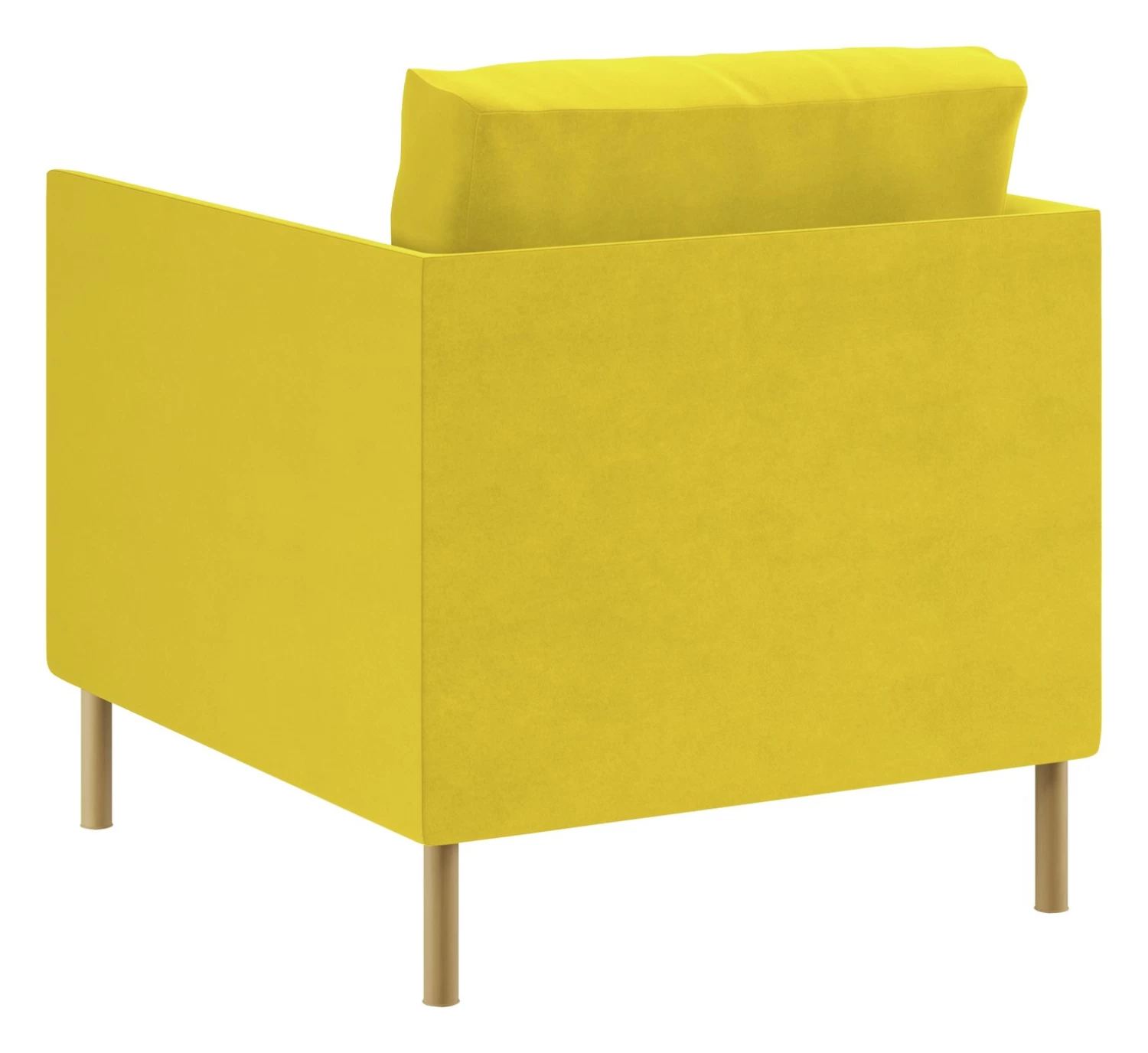 Habitat Hyde Velvet Armchair - Yellow - Image 3