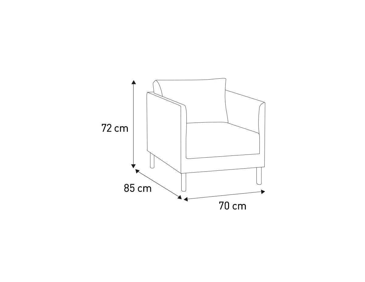 Habitat Hyde Velvet Armchair - Yellow - Image 7