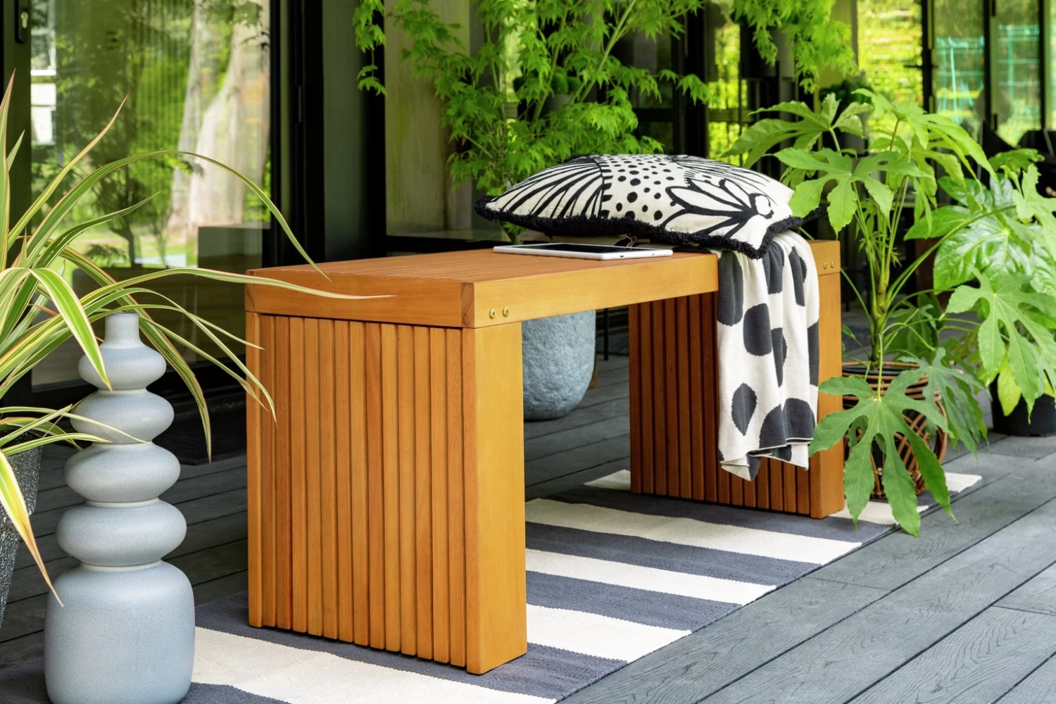 Habitat Samoa Eucalyptus 2 Seater Garden Bench - Natural - Image 2