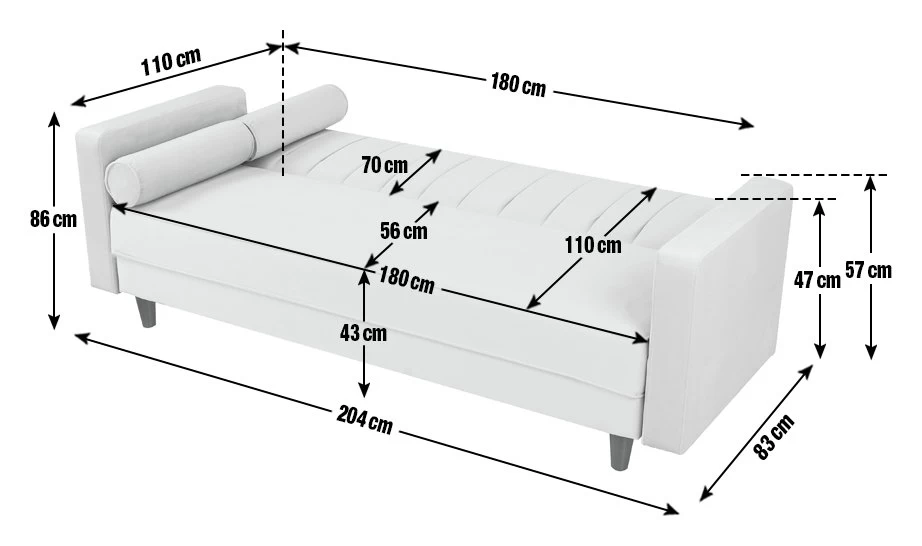 Habitat Preston Clic Clac Velvet Sofa Bed - Pink - Image 3