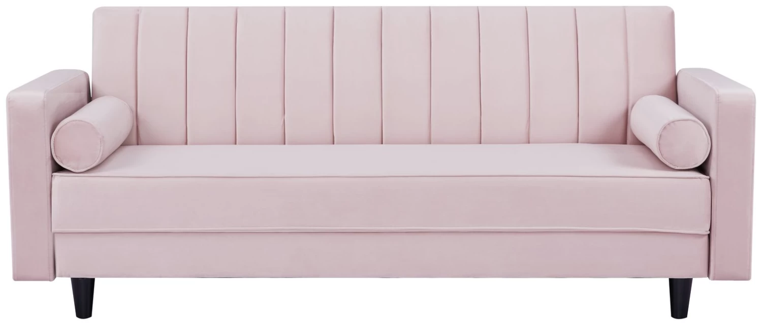 Habitat Preston Clic Clac Velvet Sofa Bed - Pink