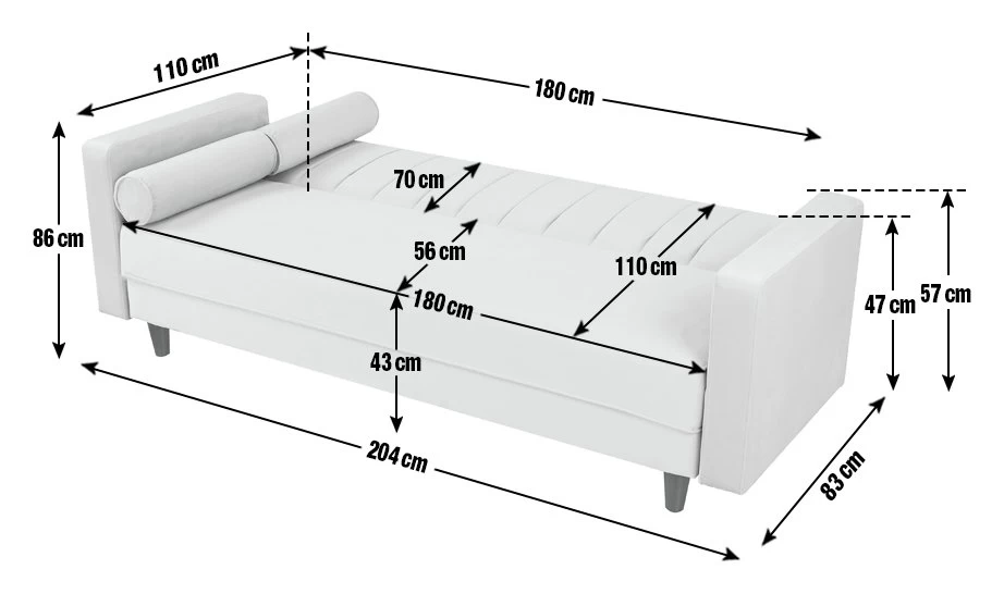 Habitat Preston Clic Clac Velvet Sofa Bed - Pink - Image 4