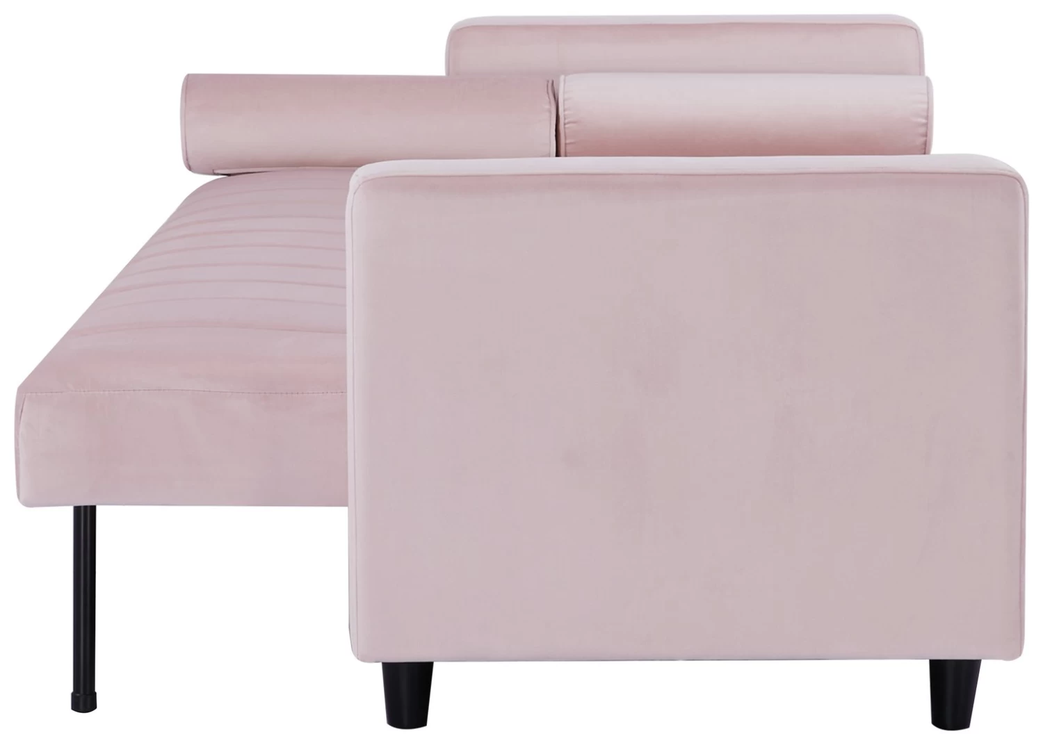 Habitat Preston Clic Clac Velvet Sofa Bed - Pink - Image 6