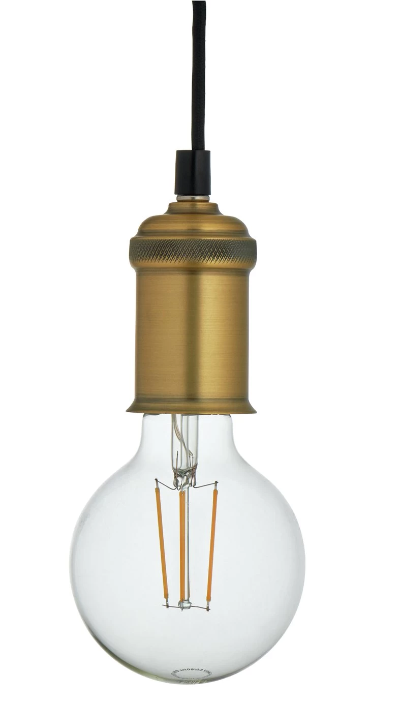 Habitat Nyos Spider 5 Light Chandelier - Black & Brass - Image 4