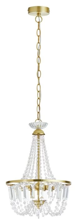 Habitat Capella Empire Chandelier - Brushed Brass