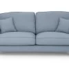 Habitat Matilda Velvet 3 Seater Sofa - Light Blue