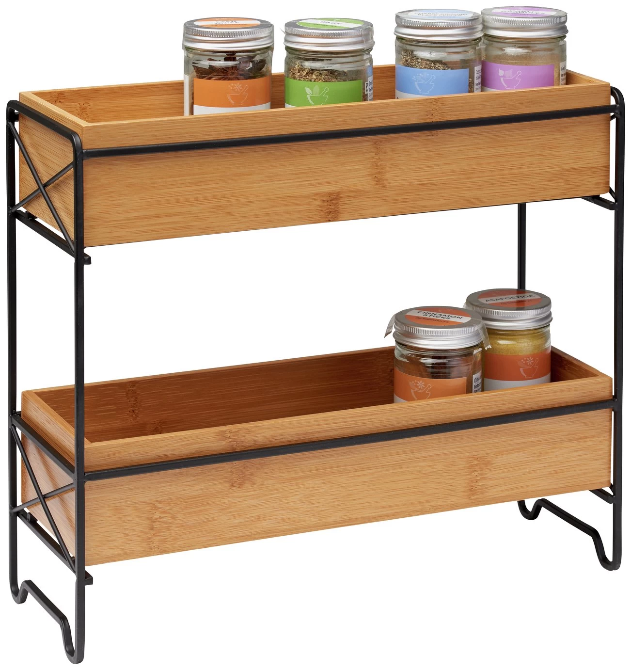 Habitat Bamboo Wood Spice Rack - Image 2