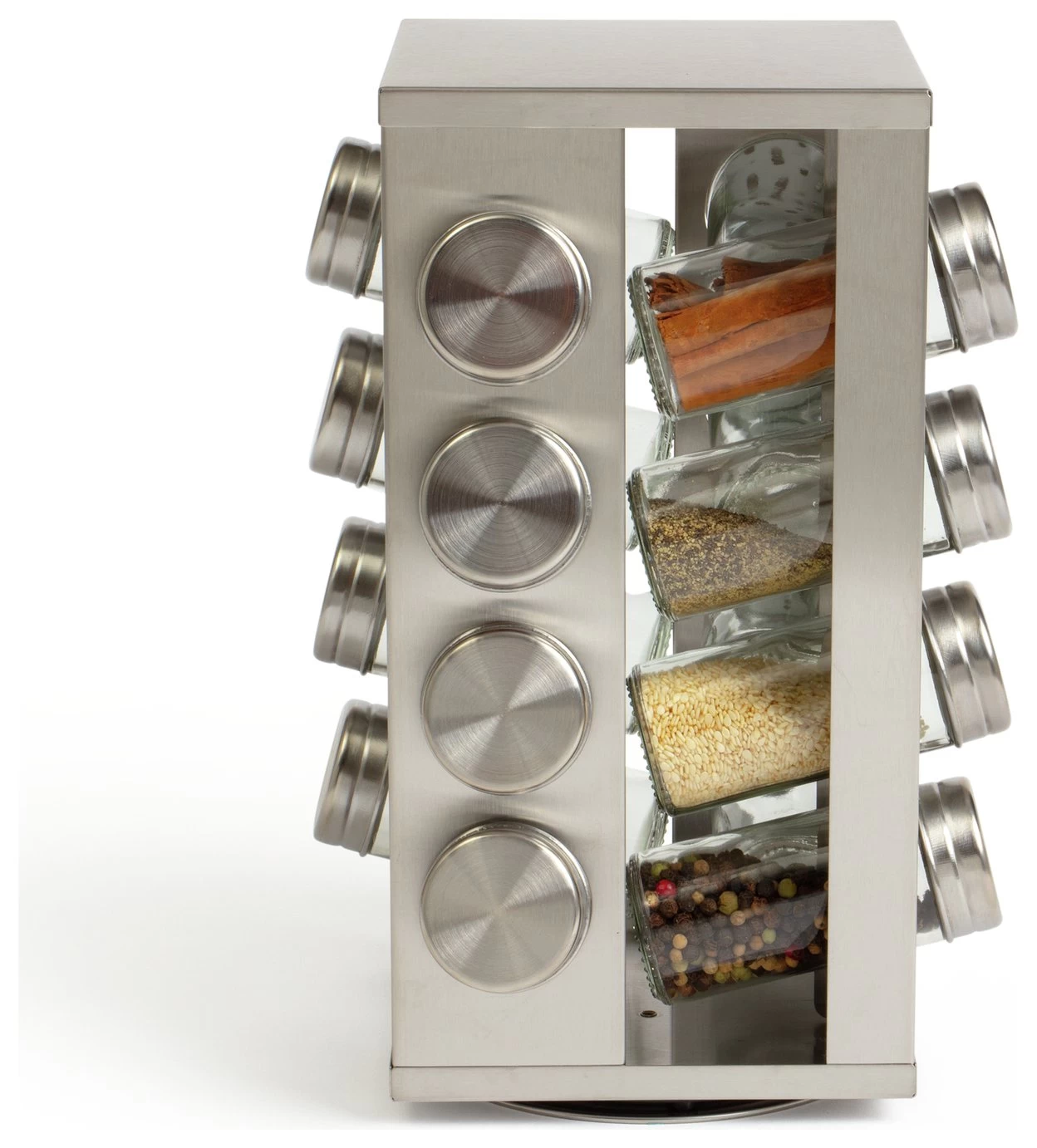 Habitat 16 Jar Stainless Steel Revolving Spice Rack - Image 5