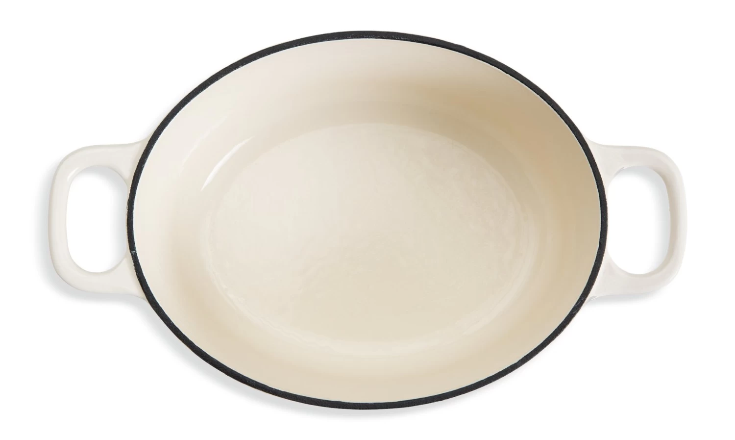 Habitat 4.70 Litre Cast Iron Oval Casserole Dish - Cream - Image 3