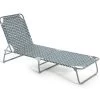 Habitat Folding Metal Sun Lounger - Grey