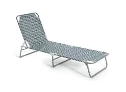 Habitat Folding Metal Sun Lounger - Grey
