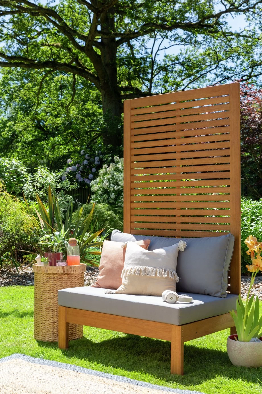 Habitat Samoa Wooden Single Seat Garden Chair-Natural - Image 2