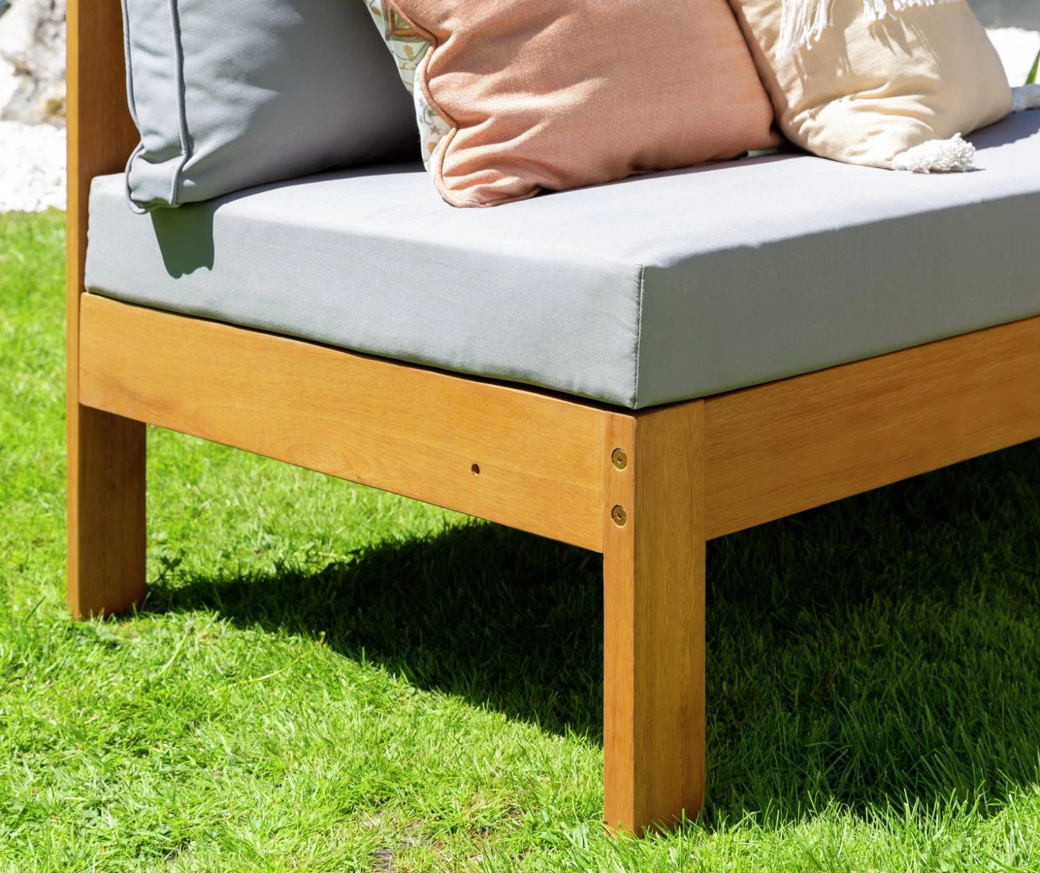 Habitat Samoa Wooden Single Seat Garden Chair-Natural - Image 7