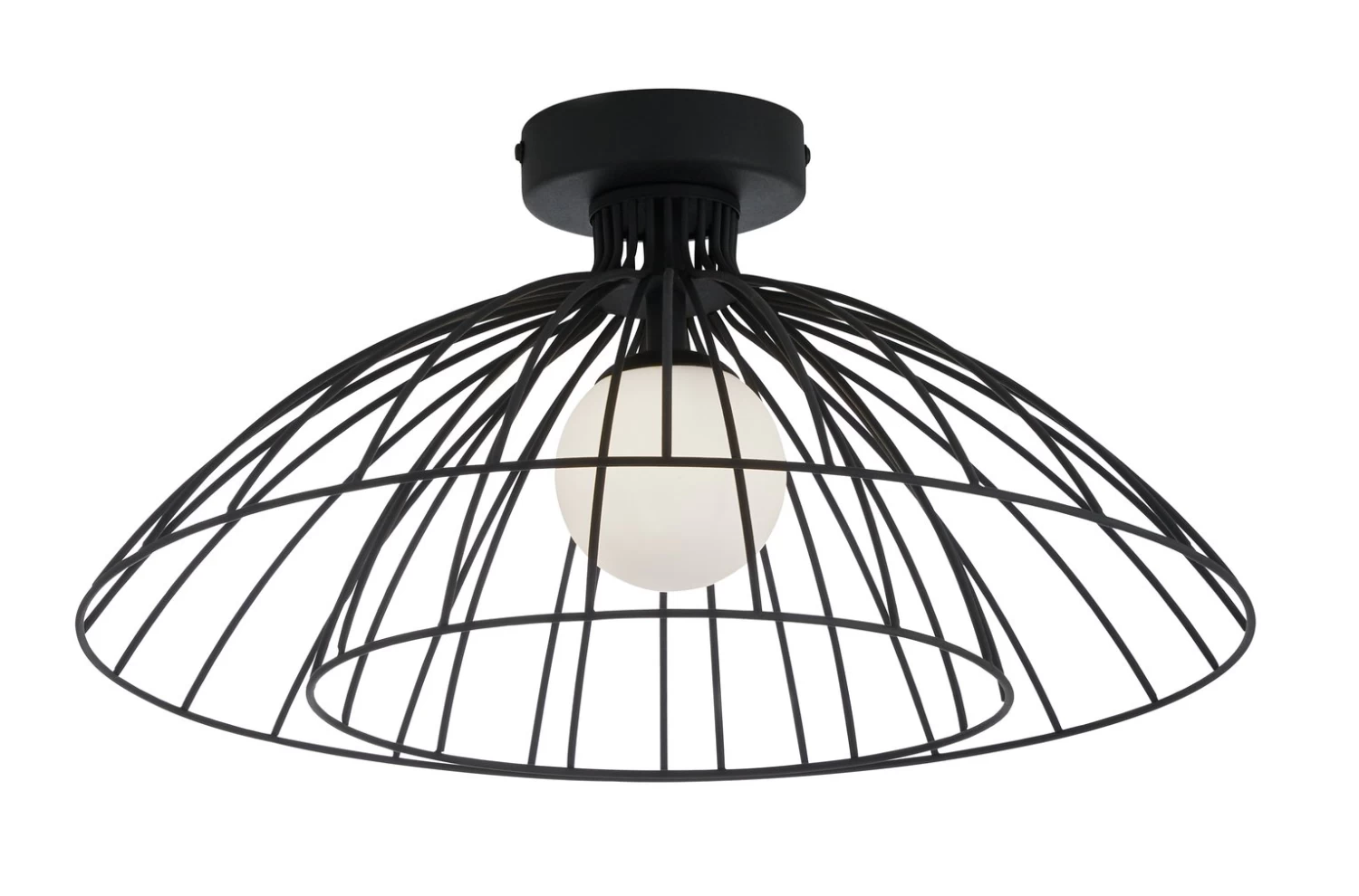Habitat Kiso 2 Tier Opal Flush To Ceiling Light - Black - Image 2