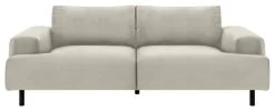 Habitat Julien Velvet 3 Seater Sofa - Natural