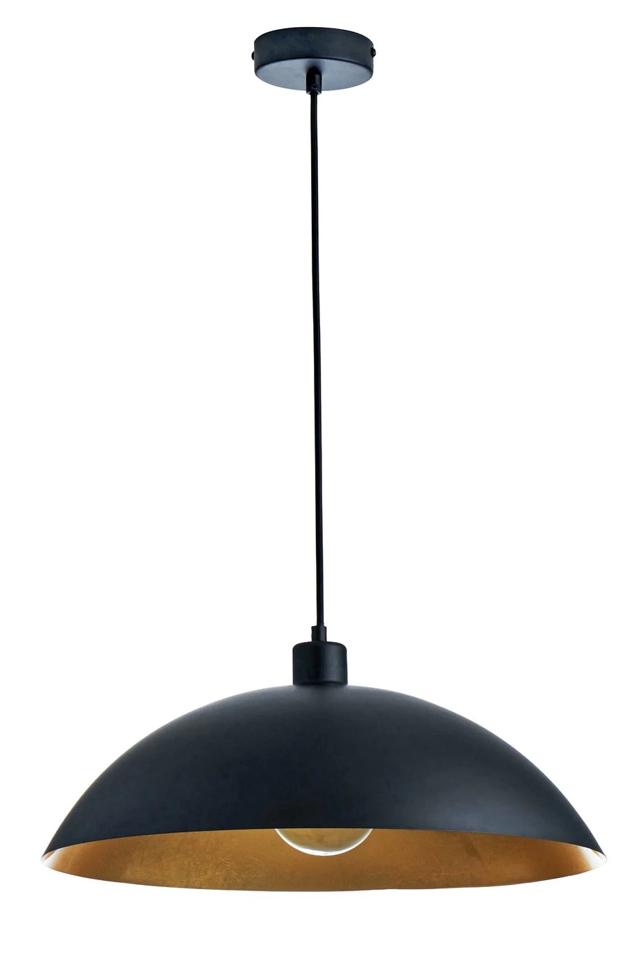 Habitat Yuno Leaf Pendant Shade - Black And Gold - Image 2