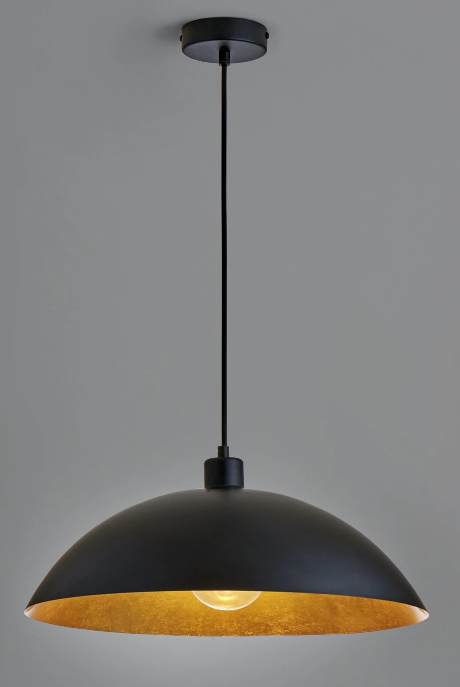 Habitat Yuno Leaf Pendant Shade - Black And Gold - Image 5