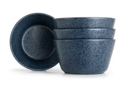 Habitat Addison Set Of 4 Stoneware Cereal Bowl - Blue