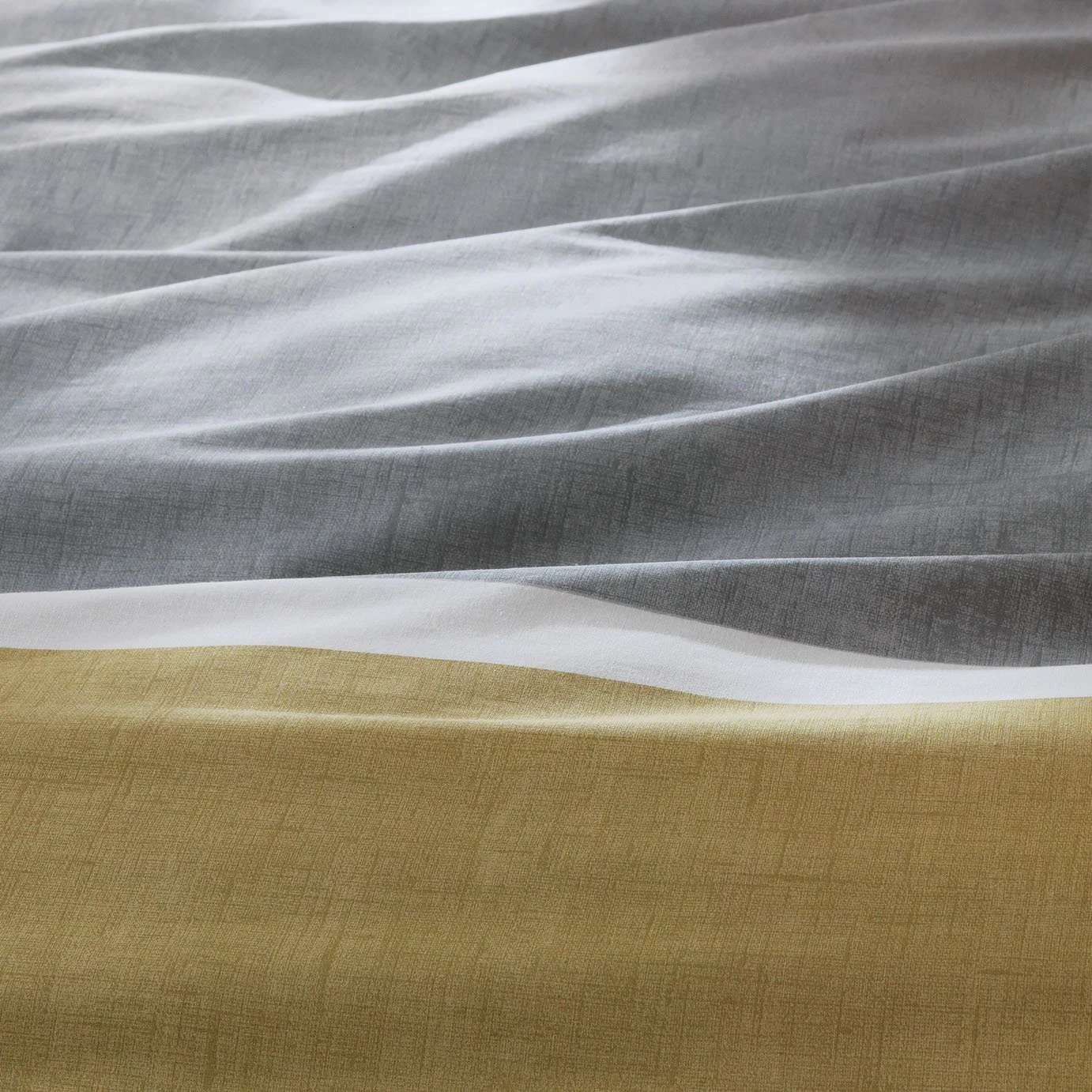 Habitat Country Block Stripe Grey Bedding Set - Single - Image 5