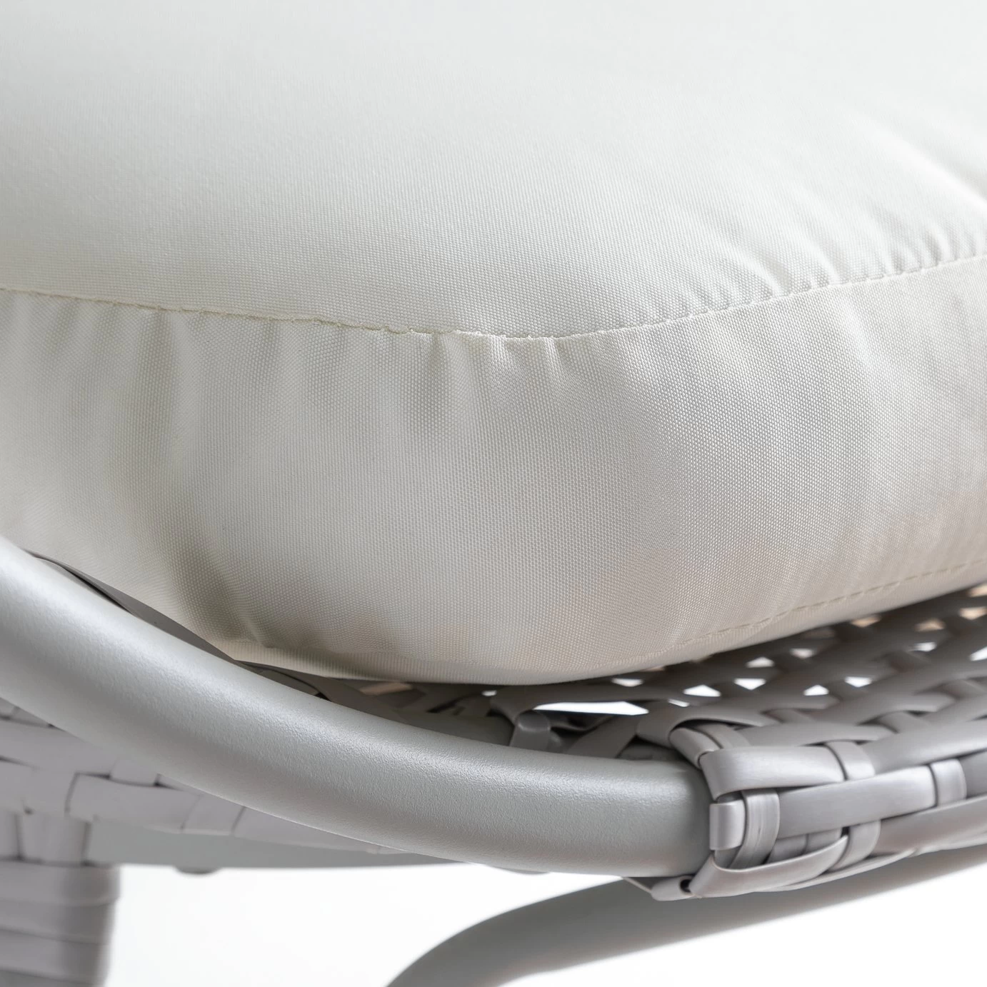 Habitat Kora Rattan Effect Garden Egg Chair - Grey - Image 6