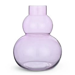 Habitat Bubble Glass Vase - Lilac