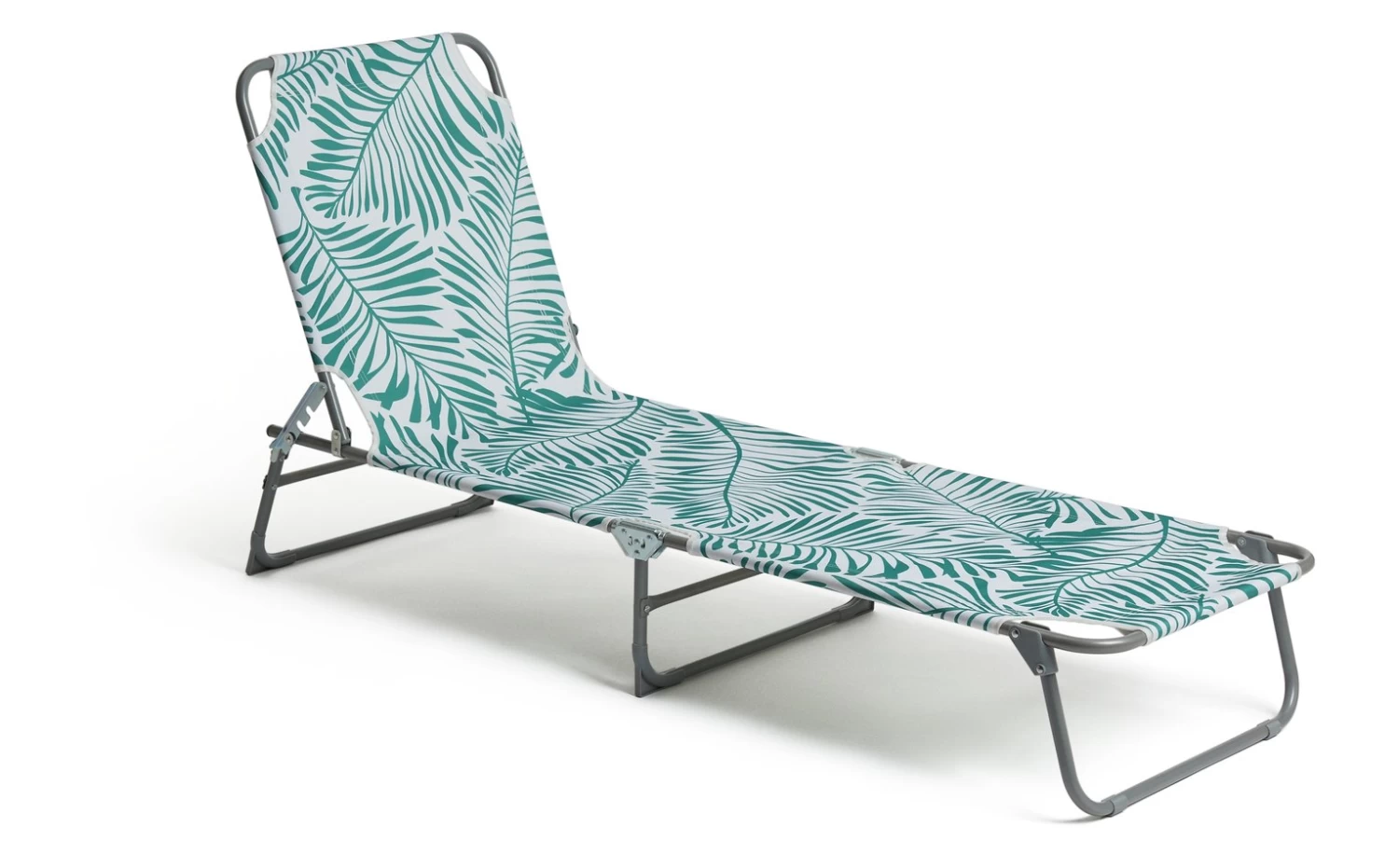 Habitat Global Leaf Folding Sun Lounger - Green