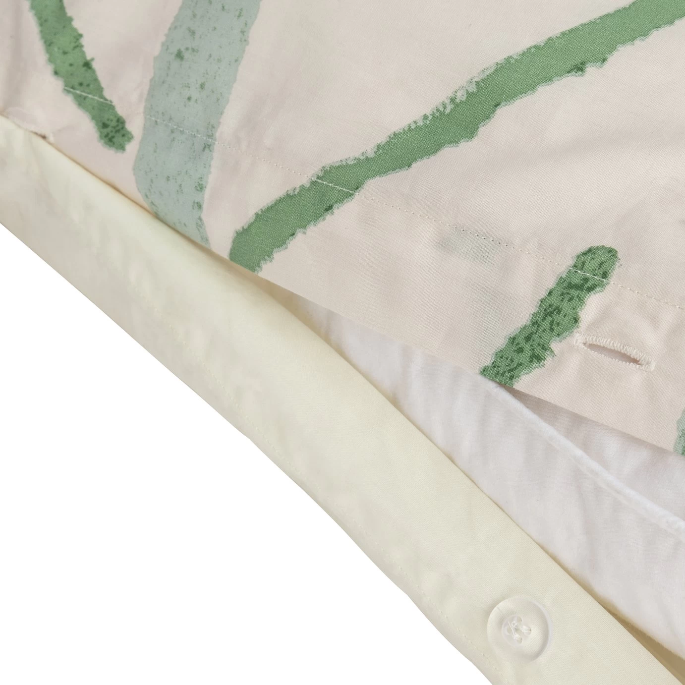 Habitat Cotton 180TC Maxi Leaf Green Bedding Set - Single - Image 5