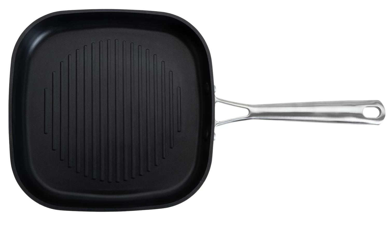 Habitat 24cm Anodised Aluminium Grill Pan - Black - Image 5