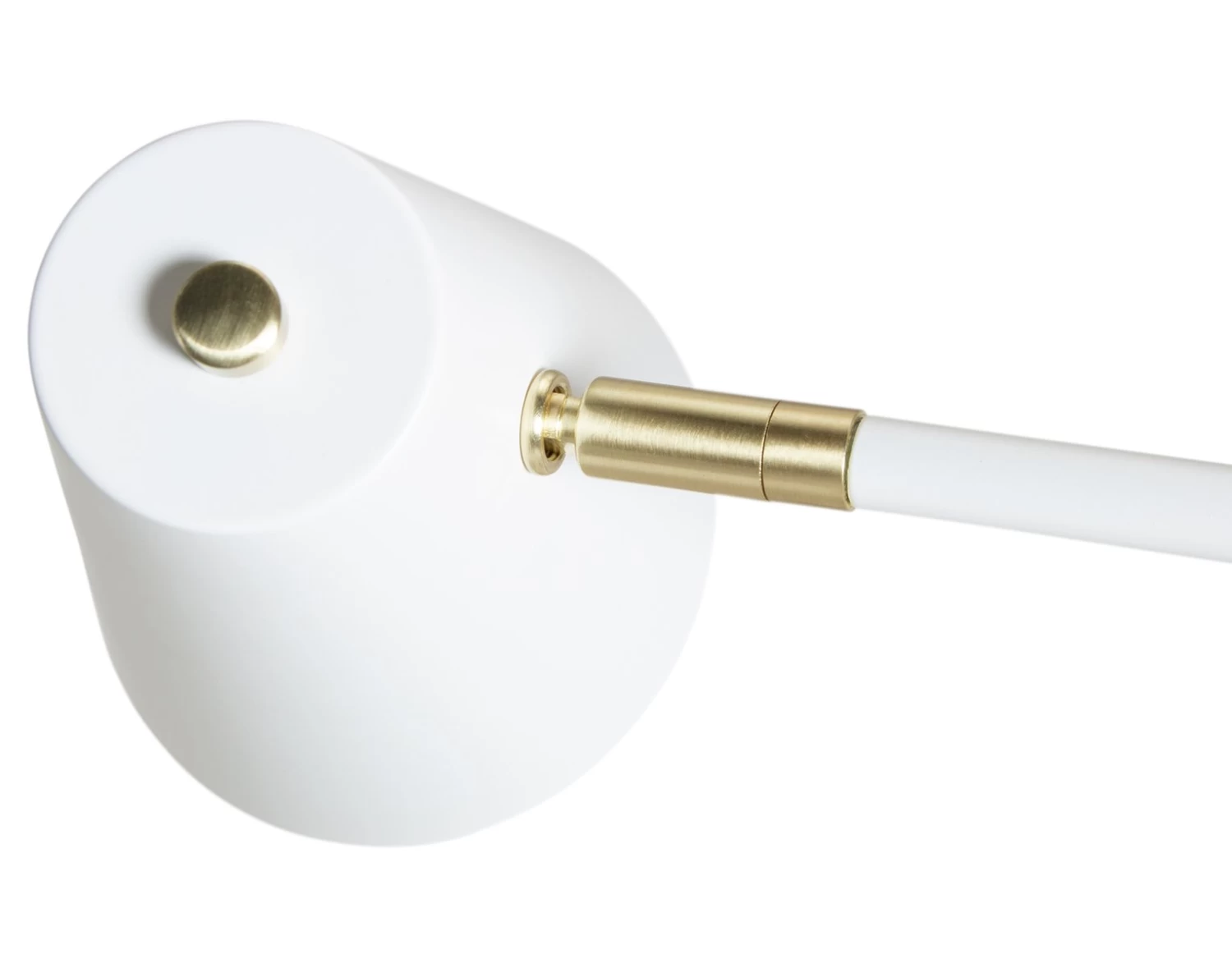 Habitat Vesper Cone Task Table Lamp - White & Gold - Image 4