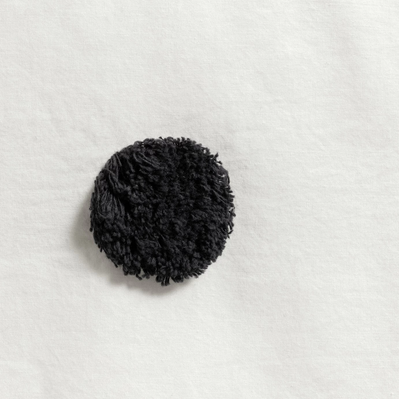 Habitat Cotton Tufted Spot White & Black Bedding Set -Single - Image 2