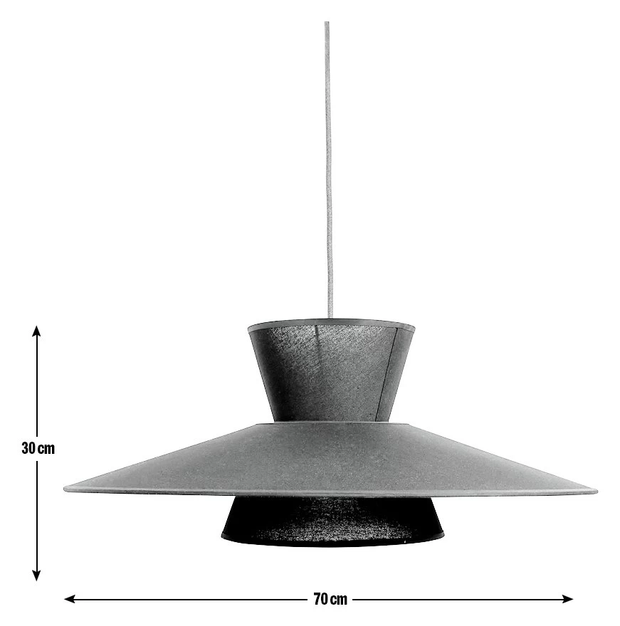 Habitat Linen Otton 2 Tier Easy Fit Shade - Black - Image 3